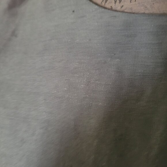 Vintage Anne Carson Black Silk Linen Button-Back Short Sleeve Blouse - Picture 2 of 7